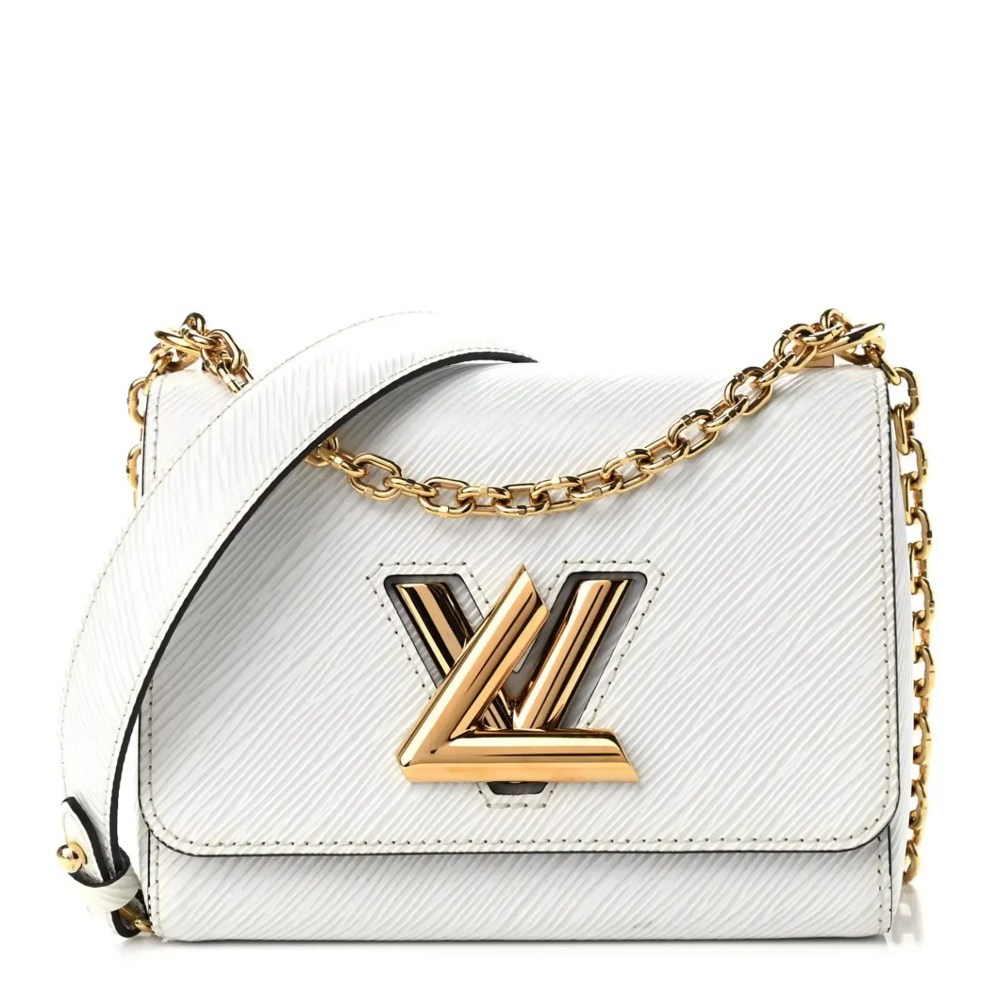 Louis Vuitton White Epi Leather Twist bag
