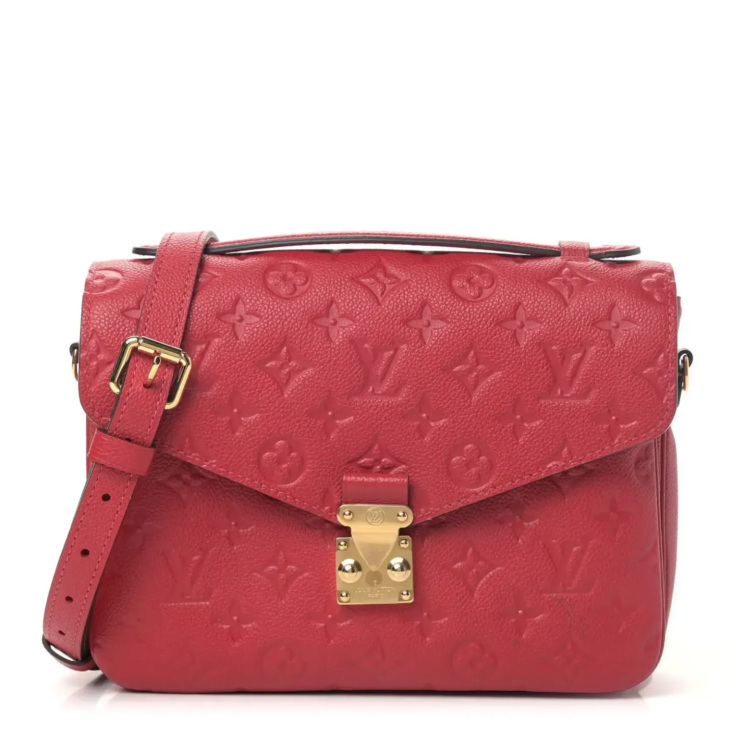 Louis Vuitton Scarlet Empreinte leather Pochette Metis